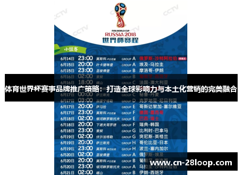 体育世界杯赛事品牌推广策略：打造全球影响力与本土化营销的完美融合